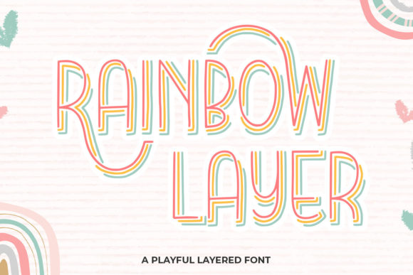 Bring Your Designs to Life with the Rainbow Layer Font