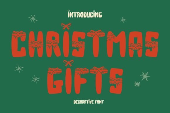 Christmas Gifts: The Decorative Font for Festive Design