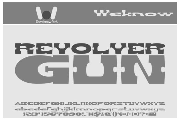 Evaluating Revolver Gun: A Display Typeface with Western Flair