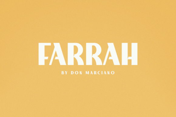 Farrah: A Cool, Bold, and Assertive Display Font for Distinctive Creations