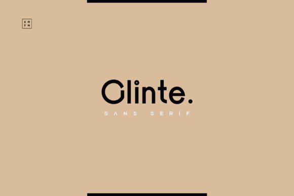 Glinte: A Modern Display Font for Clean, Impactful Designs