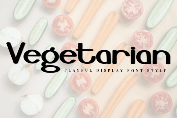 Vegetarian: A Festive Typeface for Enchanting Holiday Designs